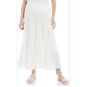 Max Studio Boho Textured  Maxi Skirt Sz Xl Beach Vacation Resort Festival Coasta
